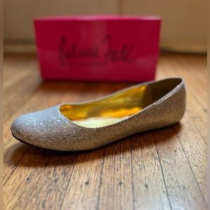 Patricia Field x Payless Silver Glitter Princess Ballet Flats